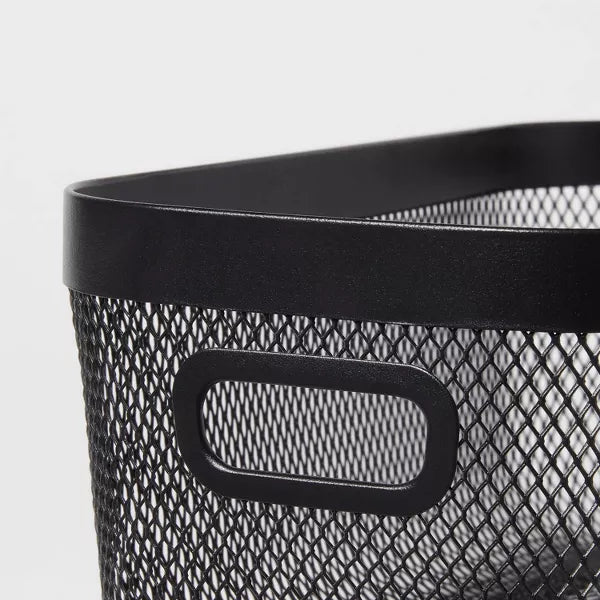 Metal Mesh Media Bin Black