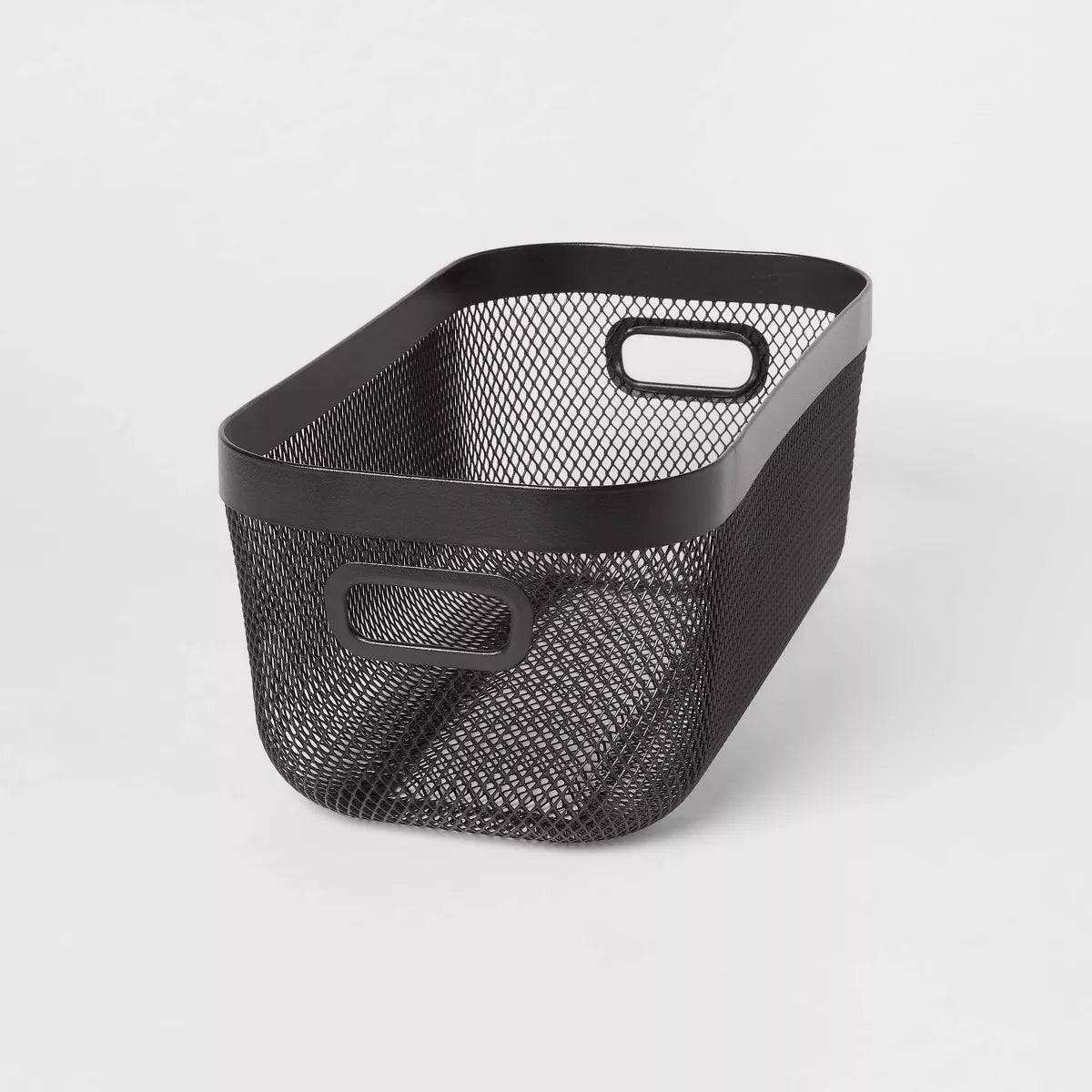 Metal Mesh Media Bin Black